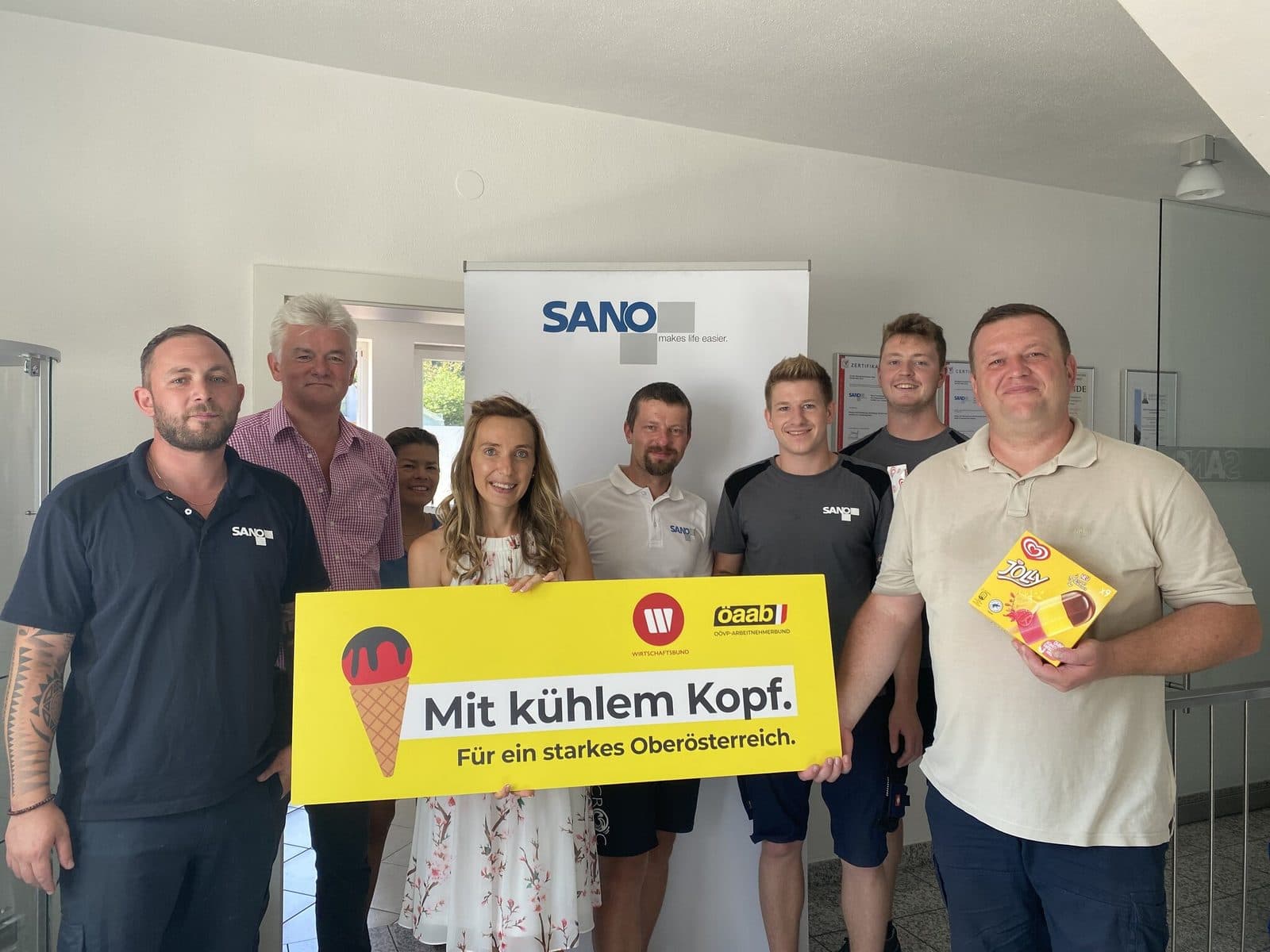 Eis-Aktion 2023 bei SANO Transportgeräte