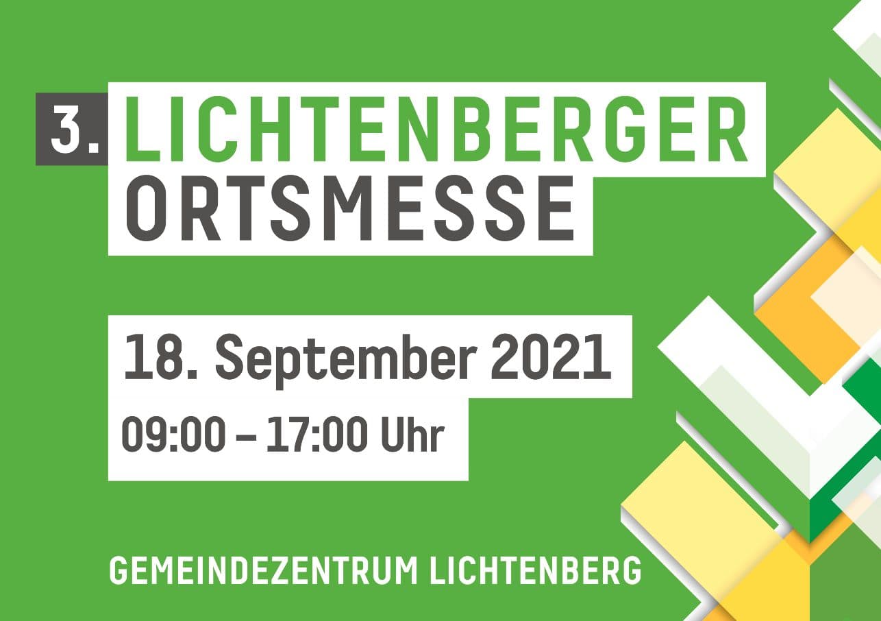 Plakat zur 3. Lichtenberger Ortsmesse am 18. September 2021